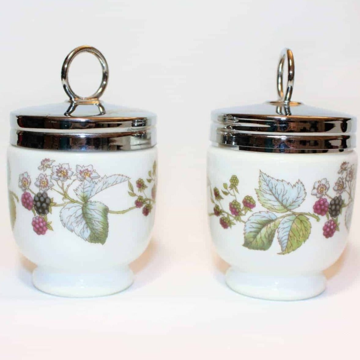 Egg Coddlers / Egg Cups, Royal Worcester, Lavinia, Set of 2, Vintage