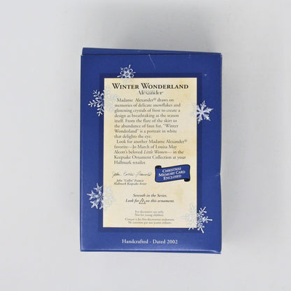 Ornaments, Hallmark, Madame Alexander, Winter Wonderland #7, 2002