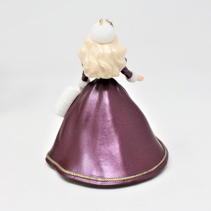 Ornament, Hallmark, Holiday Barbie Series #4, 1996 Burgundy and Gold