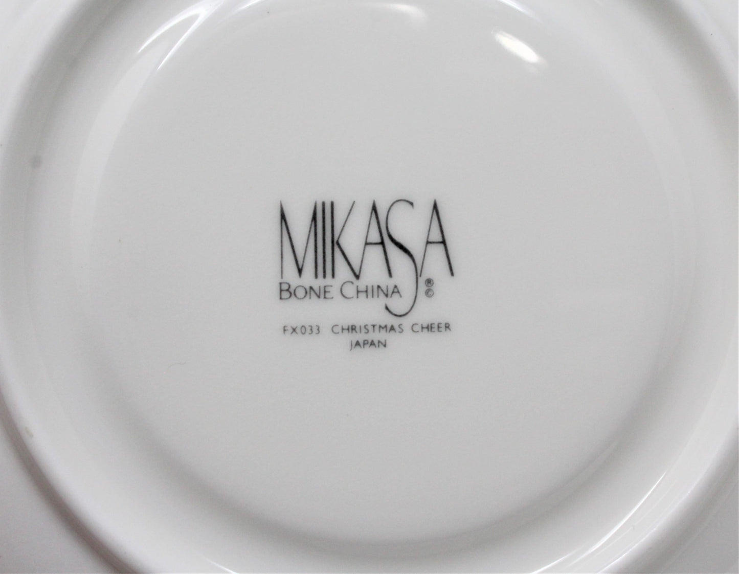 Demitasse & Saucer, Mikasa, Christmas Cheer, Bone China, Vintage, SOLD