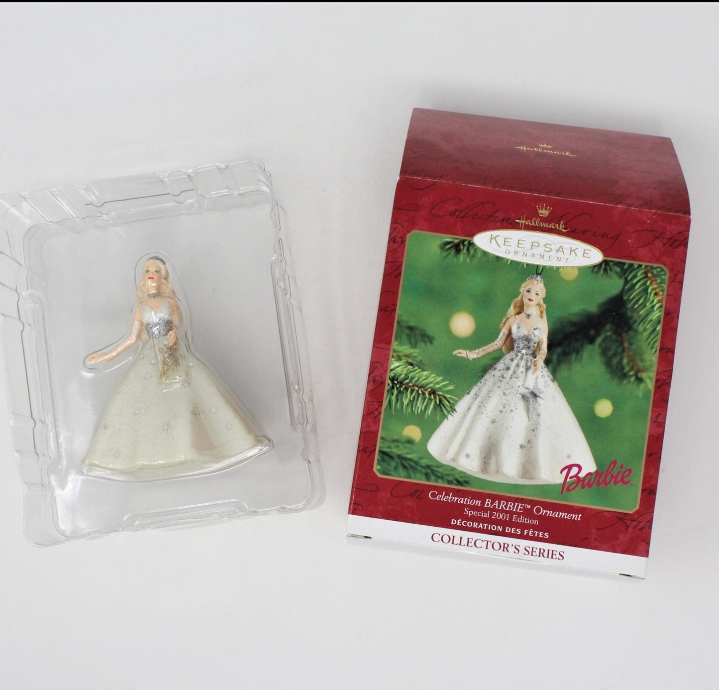 Ornaments, Hallmark, Celebration Barbie #2, 2001