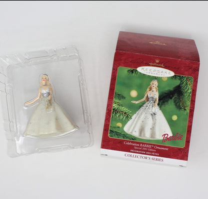 Ornaments, Hallmark, Celebration Barbie #2, 2001