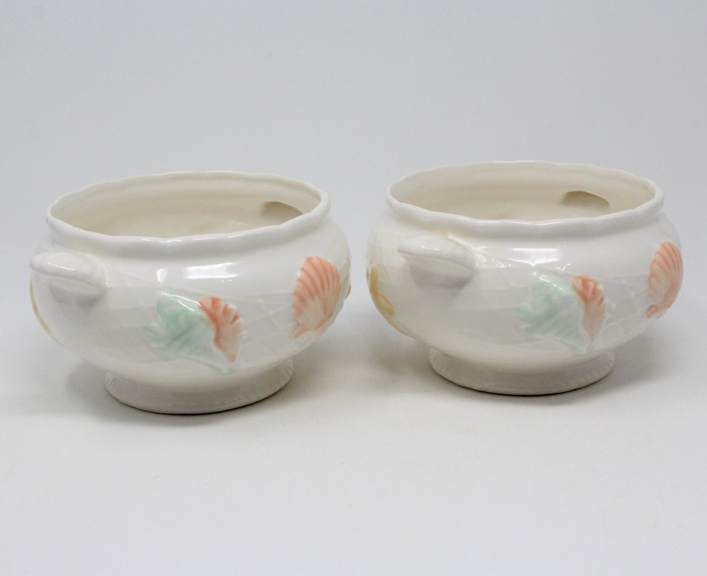 Soup Bowls, Himark, Sea Catch, Ceramic, Set of 2, Japan, Vintage