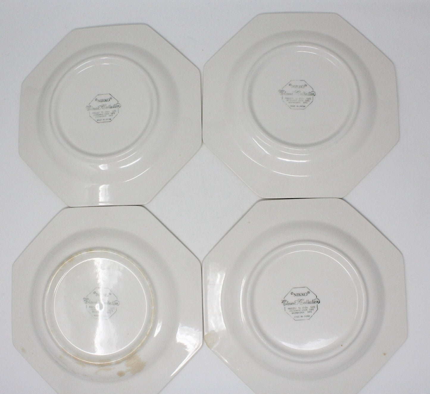 Dessert / Salad Plates, NIKKO, Spring Bouquet - Iris, Set of 4, Vintage