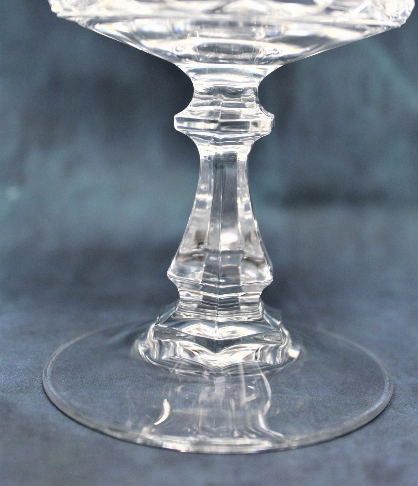 Water Goblets, Cristal d'Arques, Diamond, Set of 6, France, Vintage. SOLD