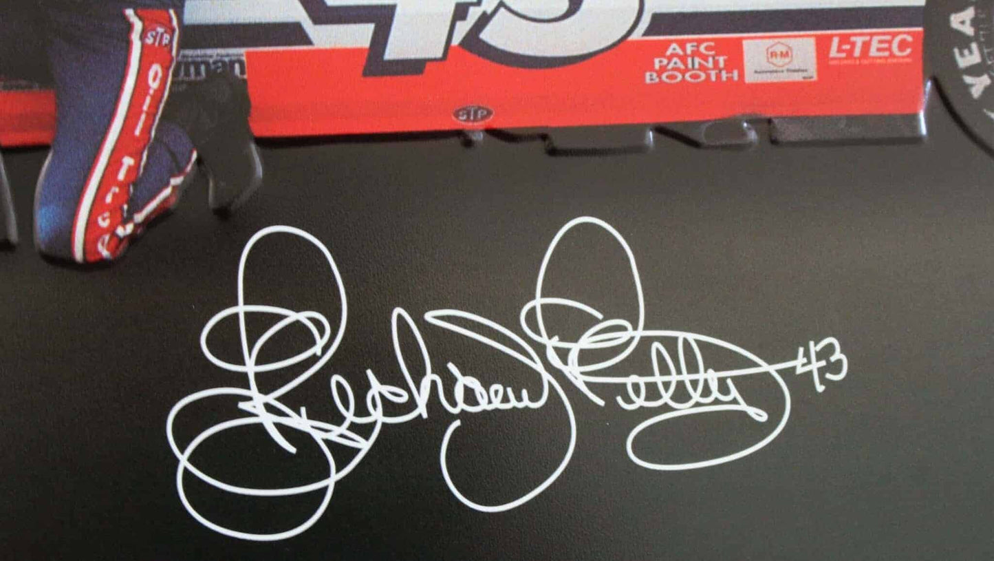 Sign, Richard Petty Car #43, Signed, Metal, NOS, Vintage