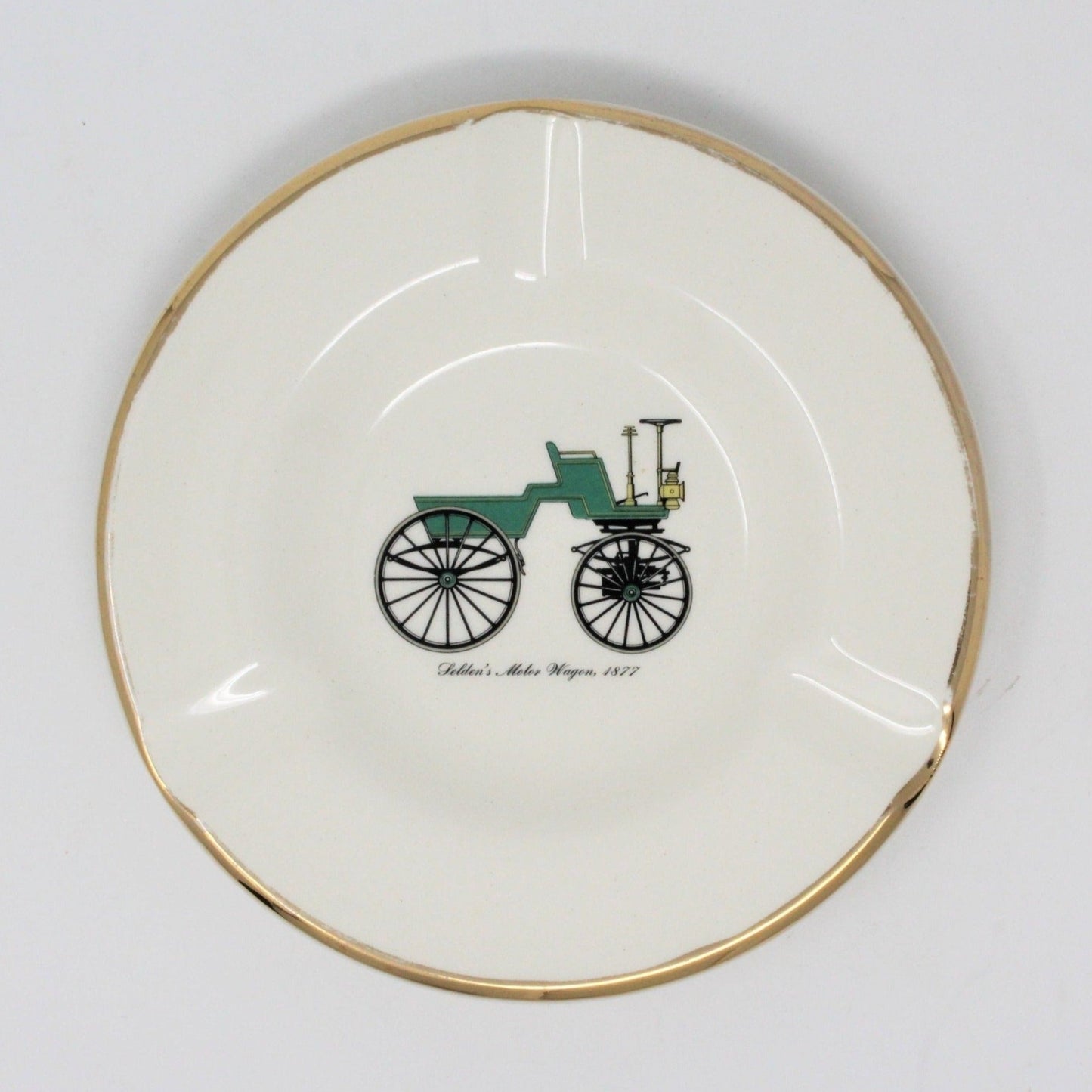 Ashtray, The Sabina Line, Selden's Motor Wagon, 1877, Vintage, SOLD