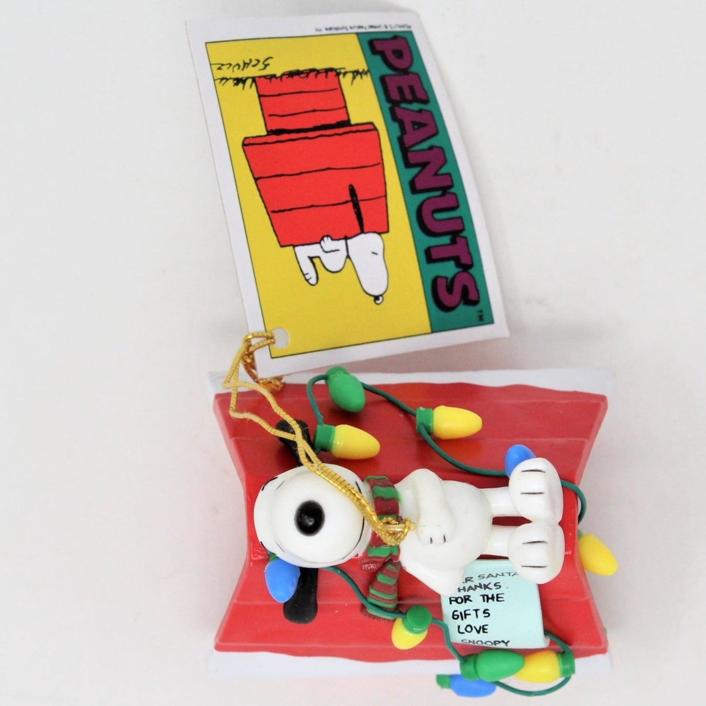 Ornaments, Kurt Adler, Snoopy Dog House, Dear Santa Vintage, NIB