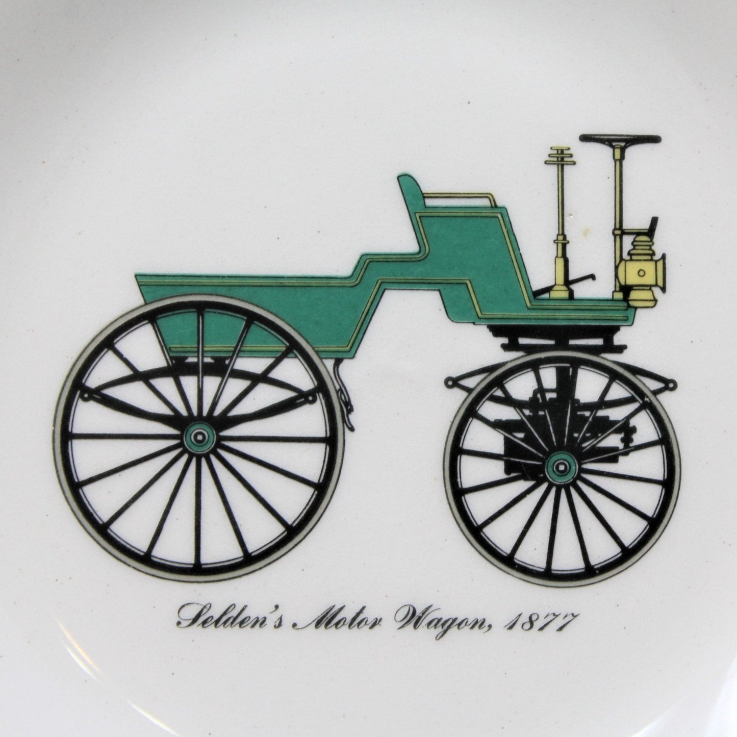 Ashtray, The Sabina Line, Selden's Motor Wagon, 1877, Vintage