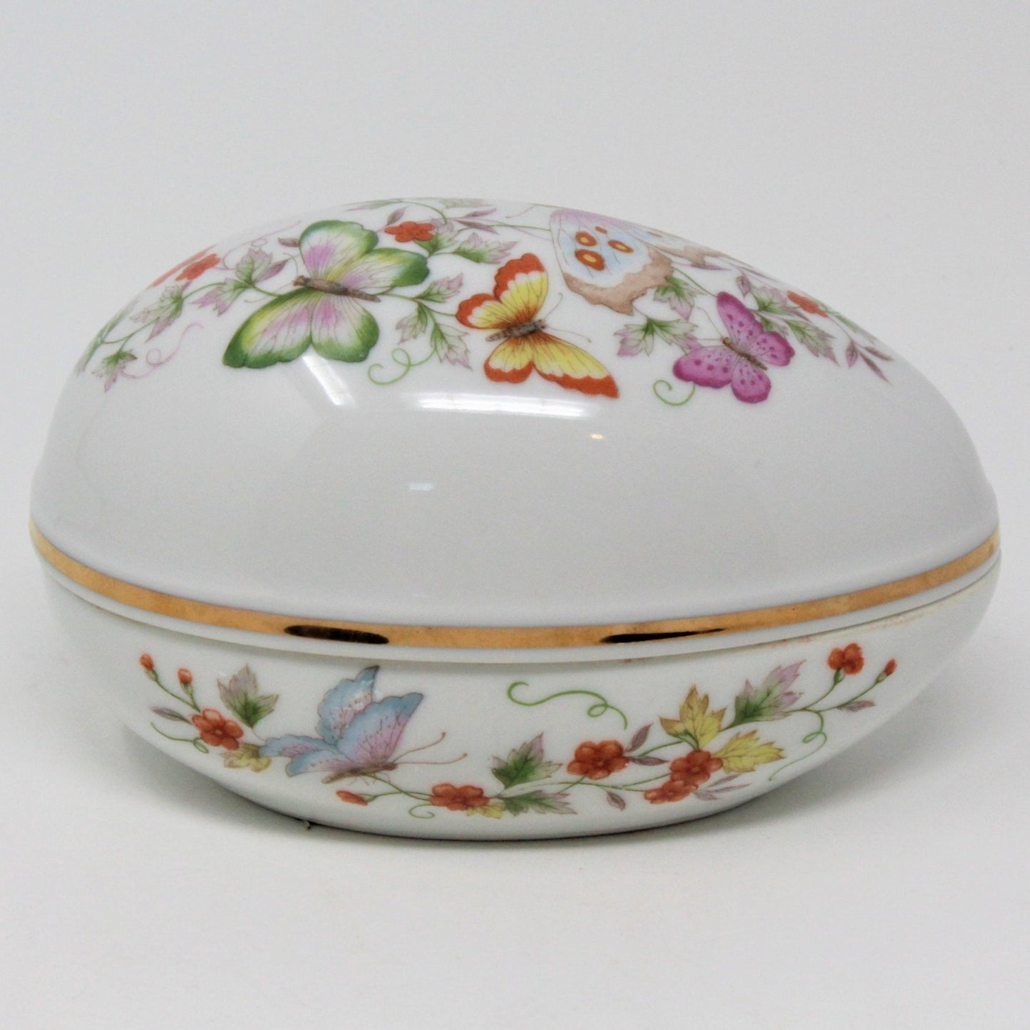 Trinket Box, Egg, Avon Butterfly Fantasy, 1974, Japan, Vintage