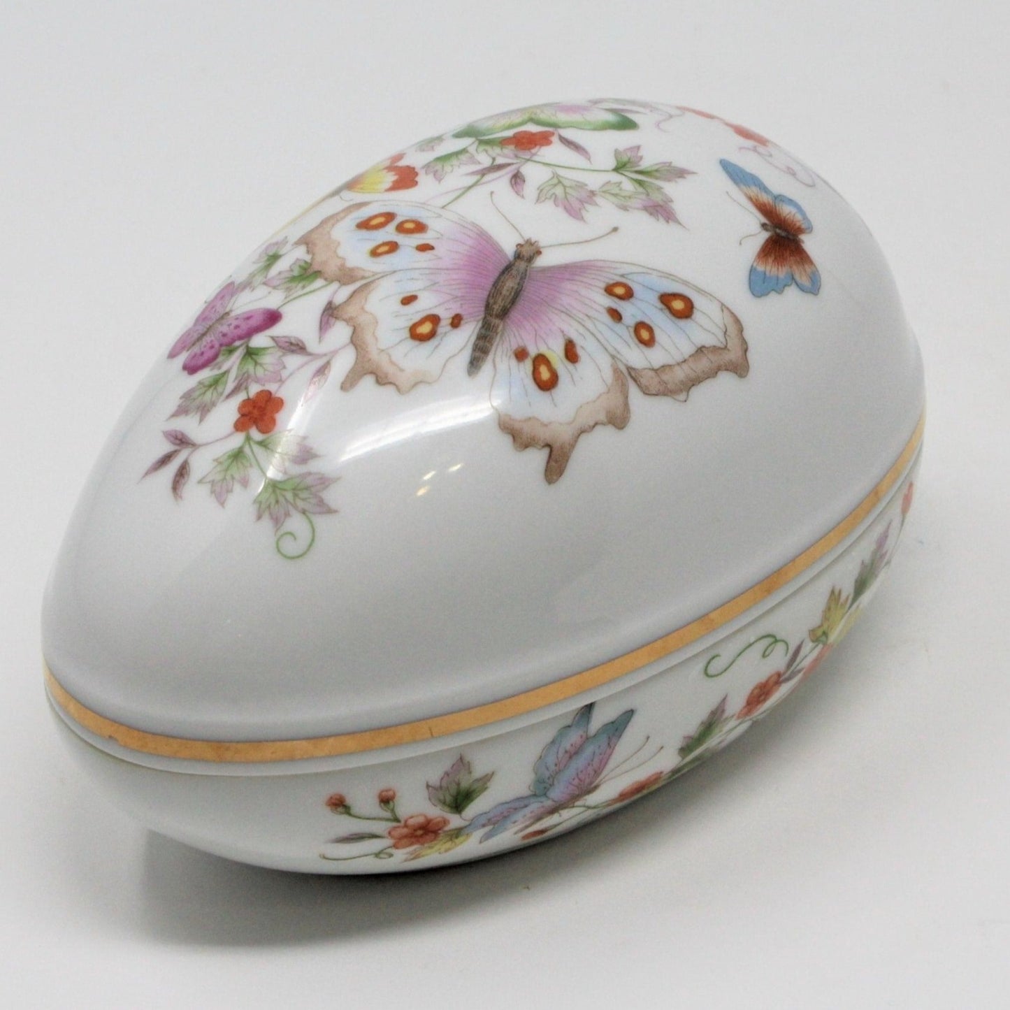 Trinket Box, Egg, Avon Butterfly Fantasy, 1974, Japan, Vintage