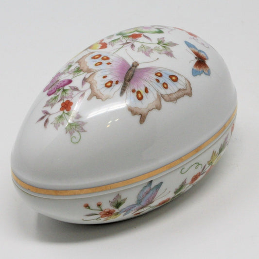Trinket Box, Avon Egg, Butterfly Fantasy, 1974, Japan, Vintage