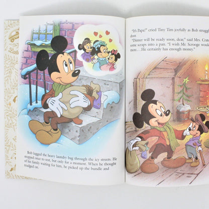 Children's Book, Little Golden Books, Mickey's Christmas Carol, Vintage 1983