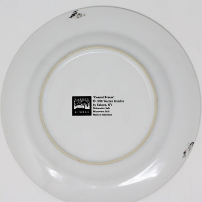 Dessert / Salad Plate, Sakura, Coastal Breeze by Warren Kimble, 1998