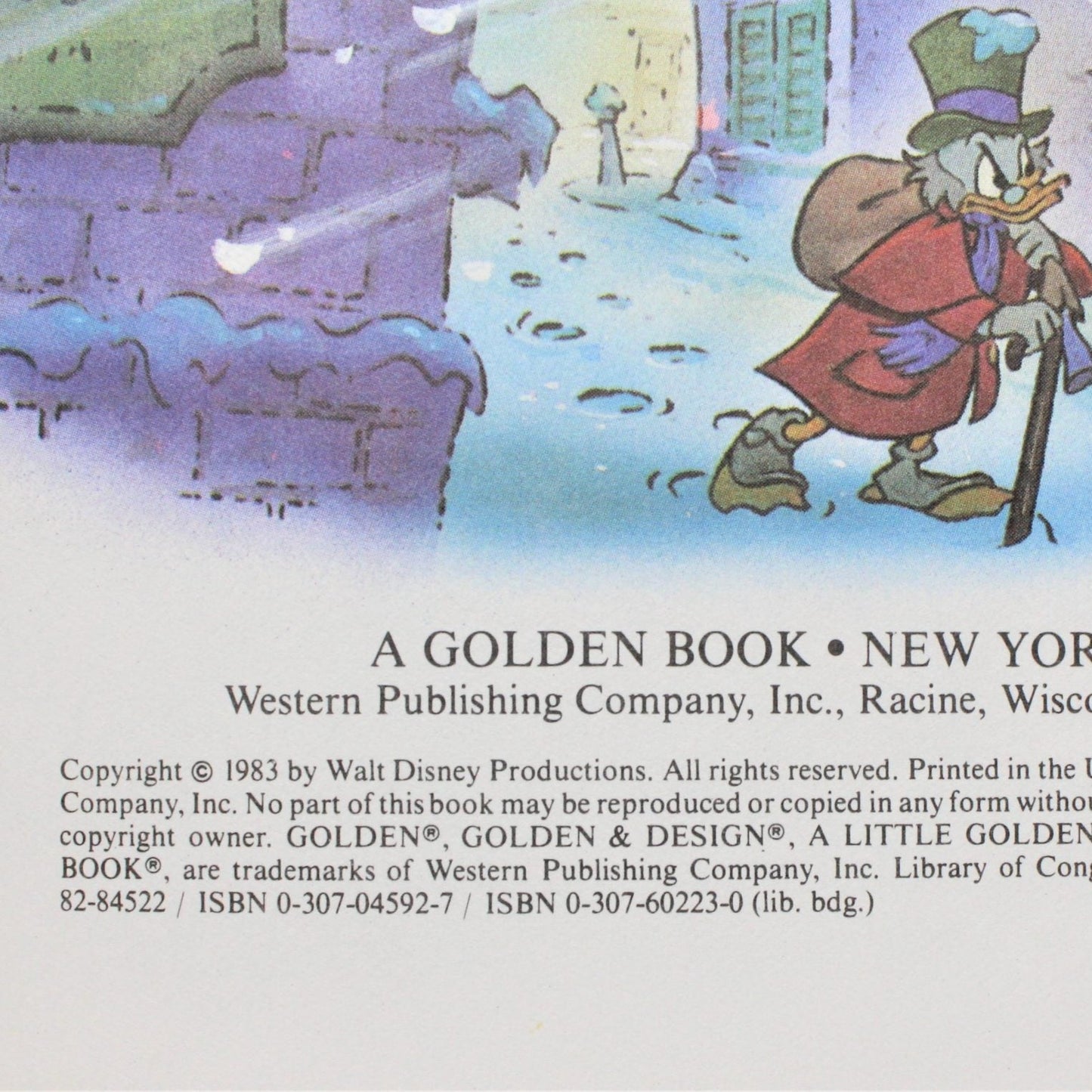 Children's Book, Little Golden Books, Mickey's Christmas Carol, Vintage 1983