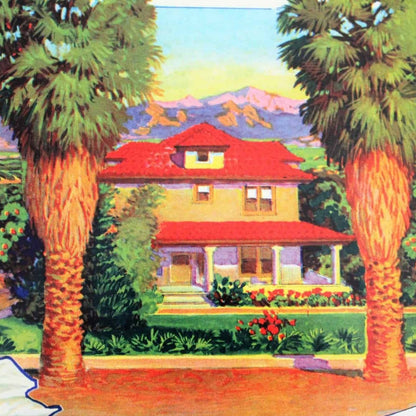 Crate Label, Tesoro Rancho Sunkist Oranges, Original Lithograph, 1930's, NOS, Vintage