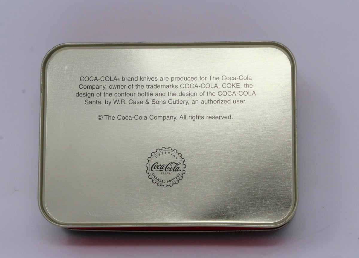 Pocket Knife: Case Coca-Cola, Sundblom Santa Claus, Original Tin, NOS, Bradford PA USA, 2001 - SOLD