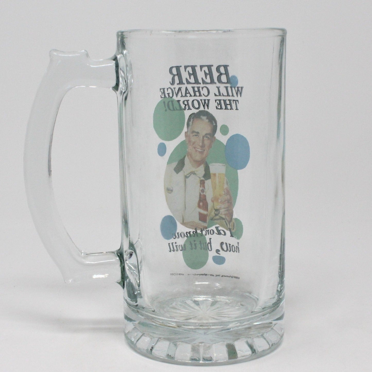 Beer Mug, Retro-Look, Glass, Beer Will Change the World, 2009