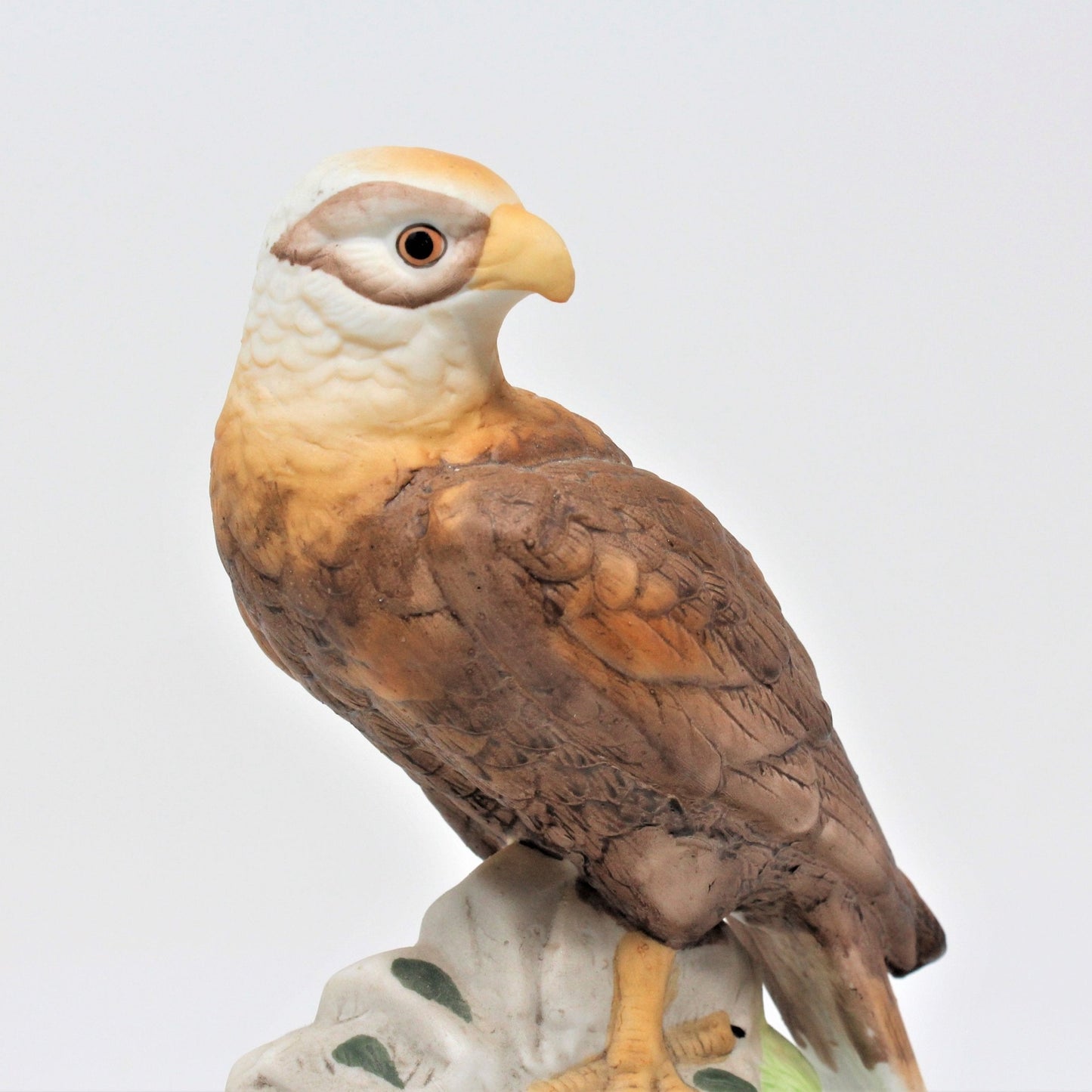 Music Box, Eagle Falcon Figurine, Plays Born Free, Porcelain, Vintage