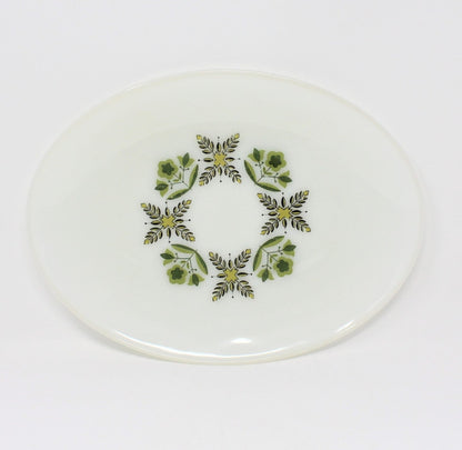 Serving Platter, Anchor Hocking Meadow Green, Vintage