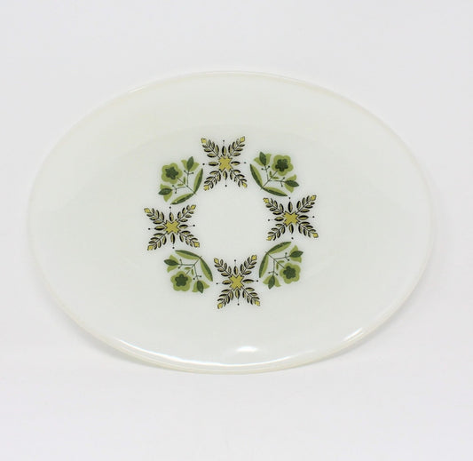 Serving Platter, Anchor Hocking Meadow Green, Vintage