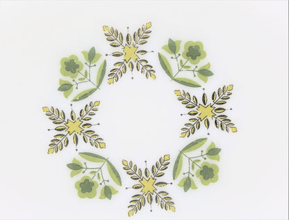 Serving Platter, Anchor Hocking Meadow Green, Vintage