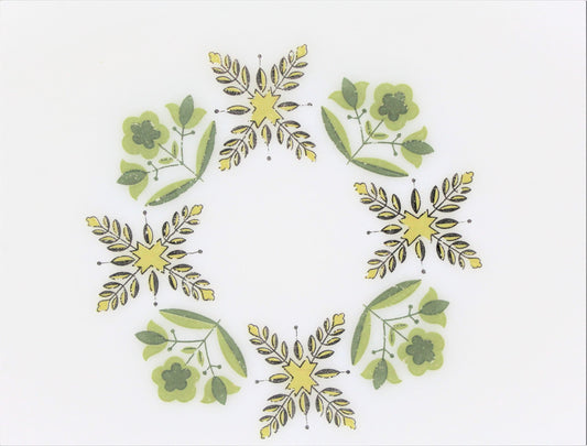 Serving Platter, Anchor Hocking Meadow Green, Vintage