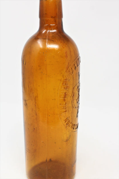 Bottle: The Duffy Malt Whiskey Co., Rochester NY, Brown Glass, Embossed, USA, Antique 1886 - SOLD