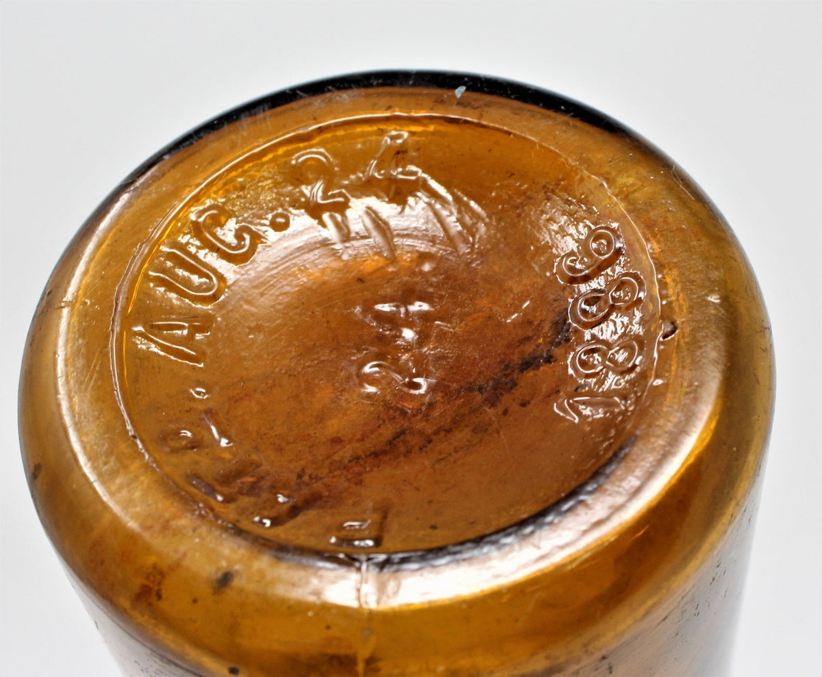 Bottle: The Duffy Malt Whiskey Co., Rochester NY, Brown Glass, Embossed, USA, Antique 1886 - SOLD