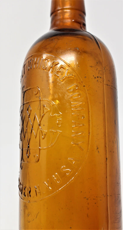 Bottle: The Duffy Malt Whiskey Co., Rochester NY, Brown Glass, Embossed, USA, Antique 1886 - SOLD