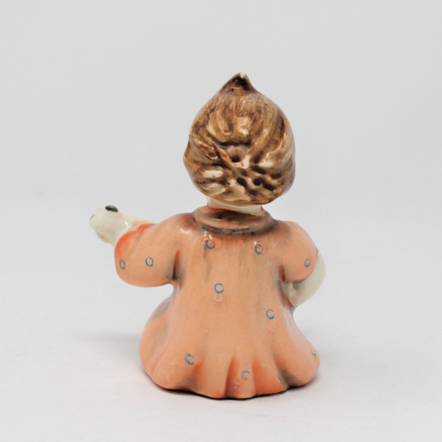 Figurine, Girl Playing Banjo, Hummel Style, Akiyama Japan, Vintage