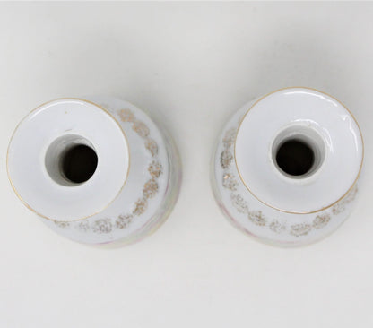 Cruets, Floral Porcelain with Gold accents, Set of 2, Vintage, Japan