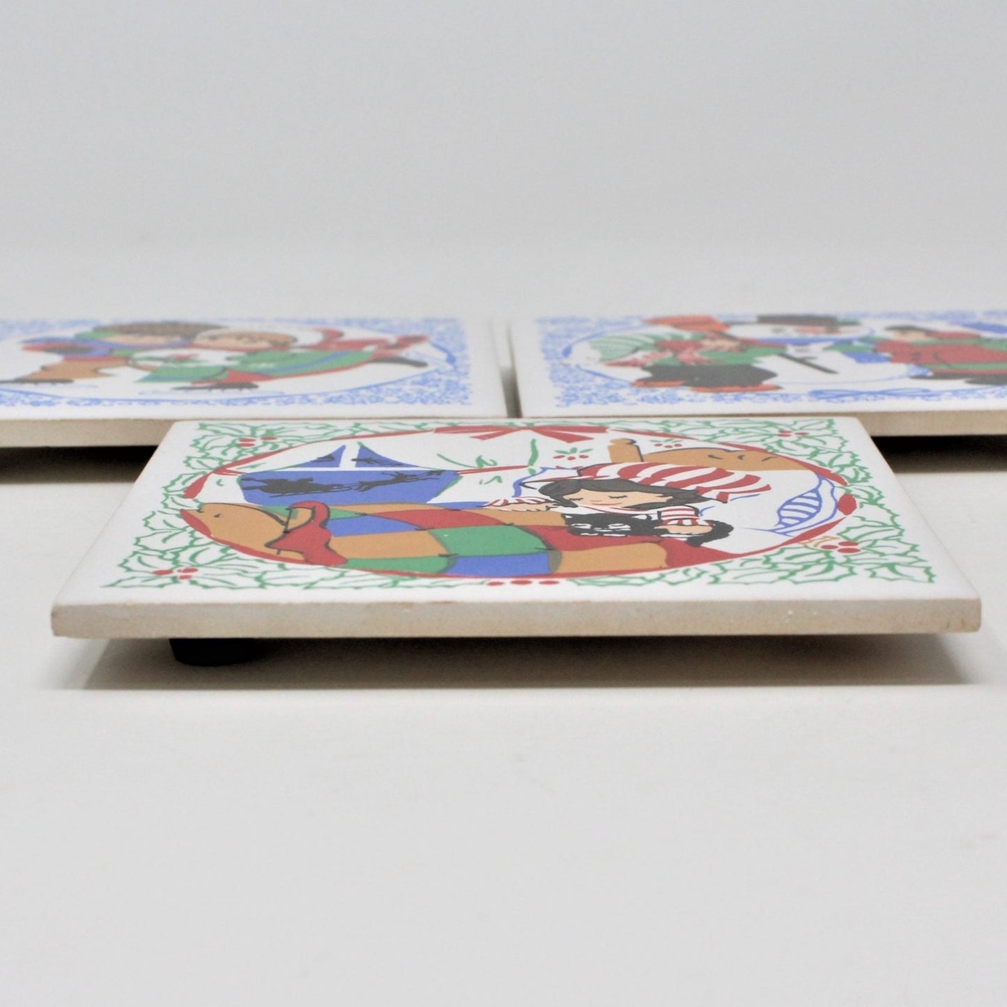 Trivet / Coaster, Jasco Christmas Kitsch, Set of 3 Vintage Designs
