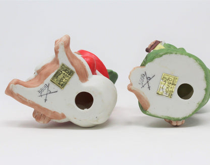 Figurine, HomCo, Christmas Bears, Set of 2 Porcelain, Vintage