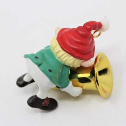 Ornament, Hallmark, Elf with Tuba, Hark It's Herald, 1992