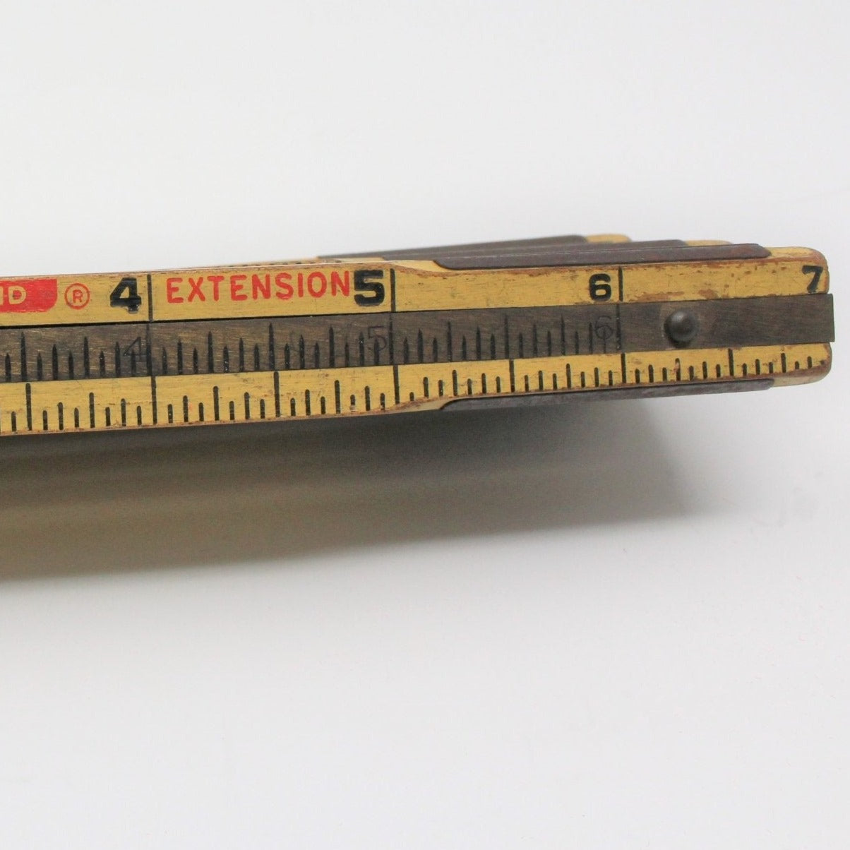 Carpenter Wood Folding Ruler, Lufkin Red End, Vintage USA – Antigo Trunk