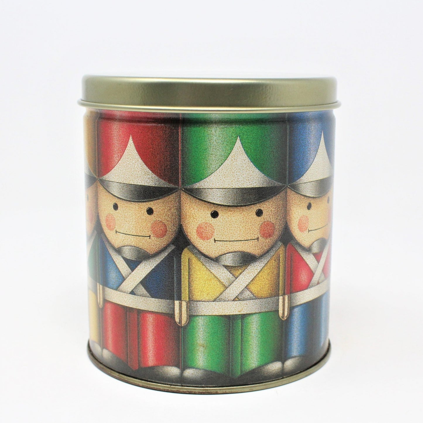 Gift Tin / Cookie Tin, Toy Soldiers, Mrs. Field's, Olive Can Co, Vintage