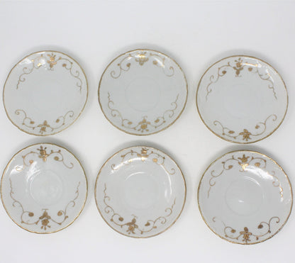 Chocolate Set, Imperial Nippon Moriage Gilded Floral, 14 Pcs. Antique