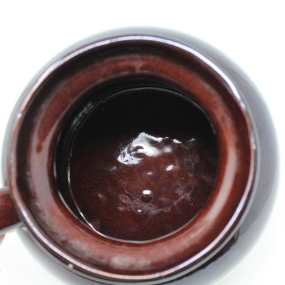 Crock / Bean Pot, RRP Pottery, Brown & Beige, Single Handle, 4QT, Vintage