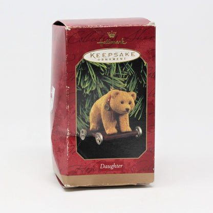 Ornaments, Hallmark, Daughter, Bear Pull Toy, 1999