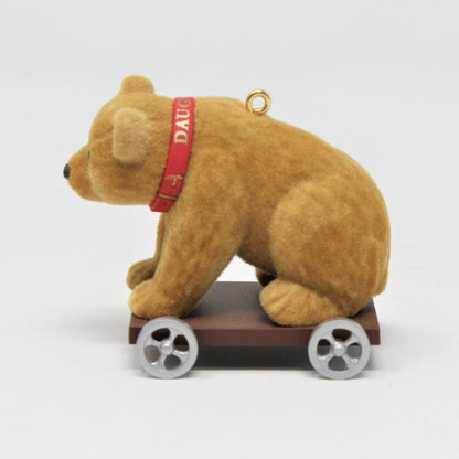 Ornaments, Hallmark, Daughter, Bear Pull Toy, 1999