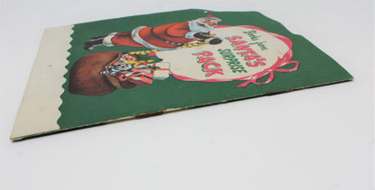 Children's Book, Samuel Lowe Co, Jolly Old Santa, Softcover, 1951 Vintage, RARE