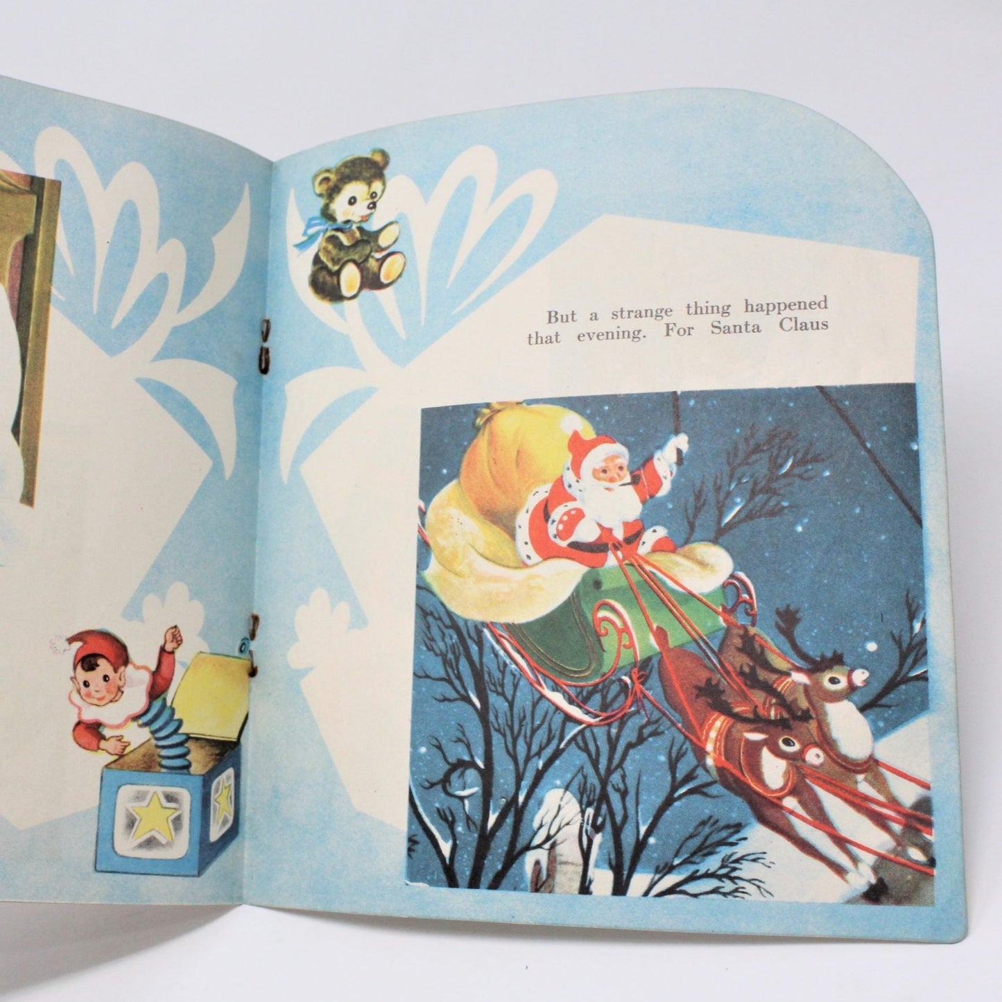 Children's Book, Samuel Lowe Co, Santa Comes to Our House, Softcover, 1951 Vintage, RARE