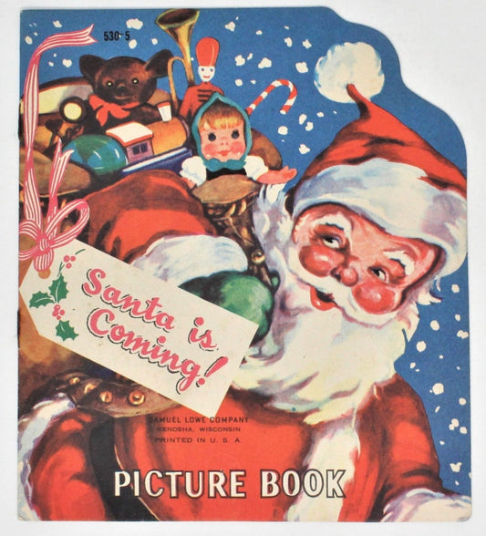 Rare Vintage 1951 Santa is Coming! book