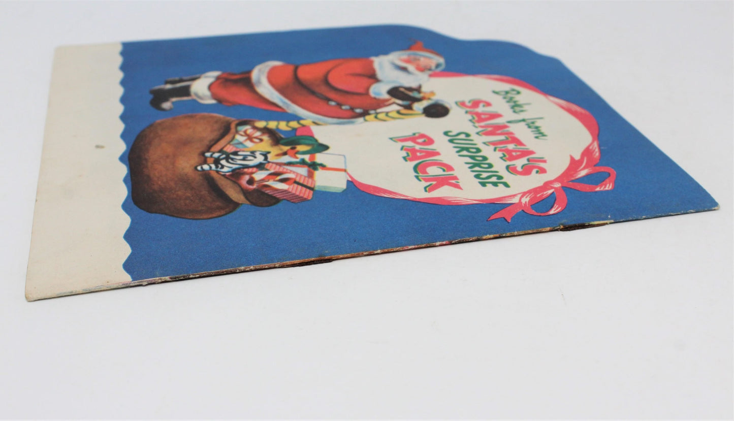 Children's Book, Samuel Lowe Co, Santa is Coming!, Softcover Litho, 1951 Vintage, RARE