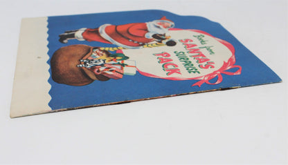 Children's Book, Samuel Lowe Co, Santa is Coming!, Softcover Litho, 1951 Vintage, RARE