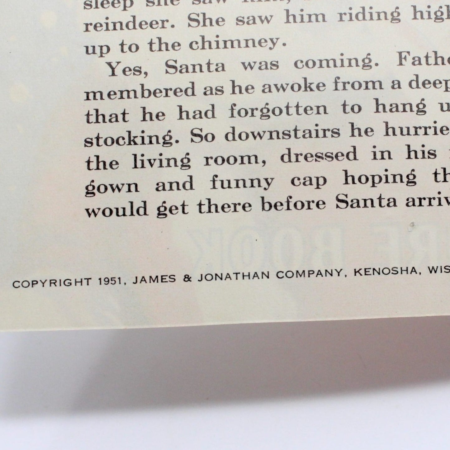 Children's Book, Samuel Lowe Co, Santa is Coming!, Softcover Litho, 1951 Vintage, RARE