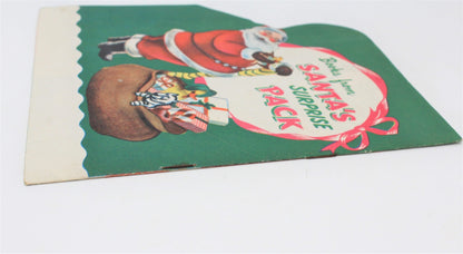 Children's Book, Samuel Lowe Co, Santa Claus in Toy Town, Softcover, 1951 Vintage, RARE