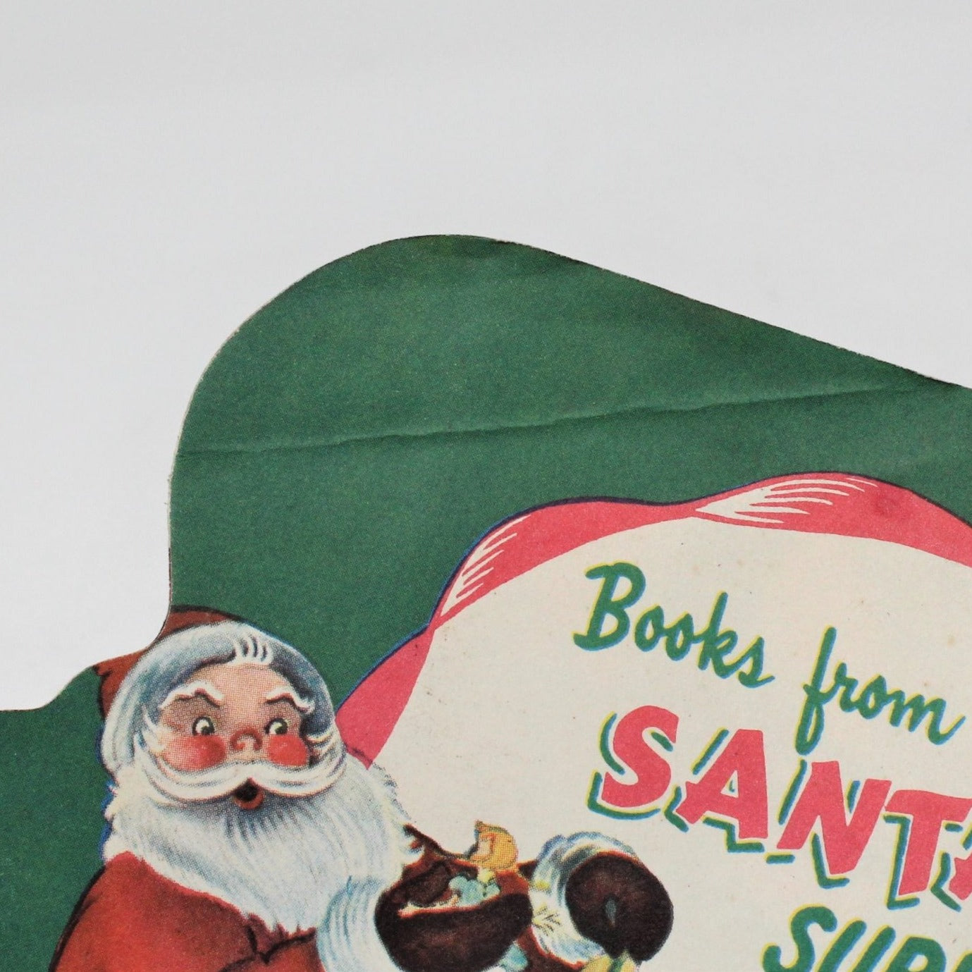 Children's Book, Samuel Lowe Co, Santa Claus in Toy Town, Softcover, 1951 Vintage, RARE