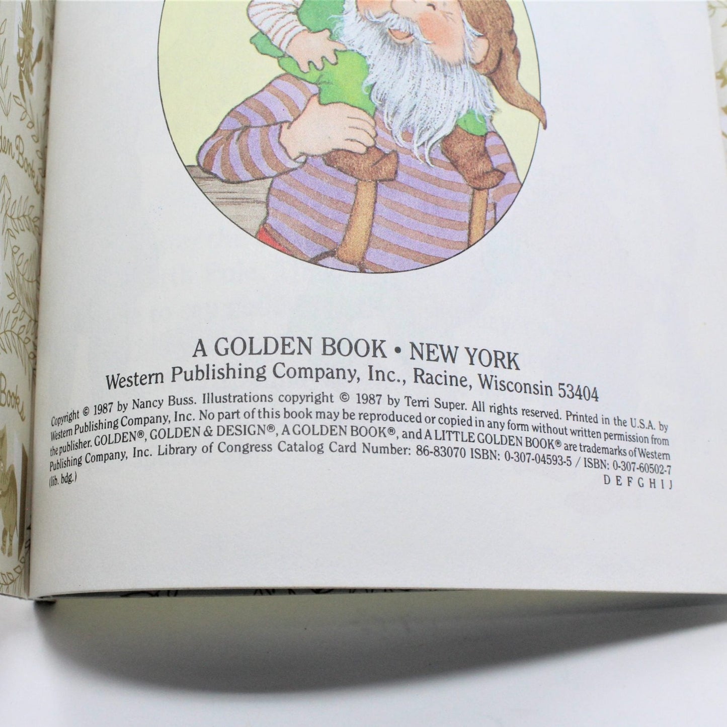 Children's Book, Little Golden Book, The Littlest Christmas Elf, Hardcover, 1987